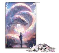 Puzzle 1000 pièces pour Adultes Magnifique Puzzle Ciel étoilé Zodiaque Dragon œuvre d'art Cadeau d'anniversaire décoration Murale 75 x 50 cm