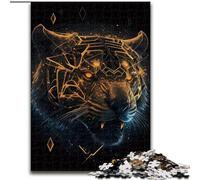 Puzzle 1000 pièces pour Adultes Magnifique Puzzle Tigre Un Casse-tête Stimulant pour Les Adolescents Parfait pour la décoration intérieure ou comme Cadeau (Taille : 26x38cm)