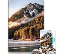 Puzzle 1000 pièces pour Adultes, Magnifiques Montagnes et Lacs, Jeu Familial Anti-Stress, défi Difficile, renforce l'amour Entre Couples, à partir de 14 Ans, 38x26cm