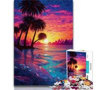Puzzle 1000 pièces pour Adultes, Magnifiques paysages de plages, Jouets éducatifs Anti-Stress, Cadeaux et Jouets (Taille 38x26cm)