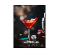 Puzzle 1000 Pièces pour Adultes，Manhattan: Cocktail au Bourbon et Cerise à Cocktail，Ensembles De Puzzle De Défi Cérébral pour Enfants, Jeux Éducatifs pour Enfants, Cadeau De Divertissement-P38