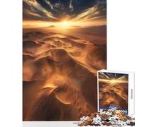 Puzzle 1000 pièces pour Adultes Maroc Désert du Sahara Décoration intérieure Jouet Cadeau Amusant et éducatif Idéal pour Un Anniversaire ou Noël Dimensions 38x26cm