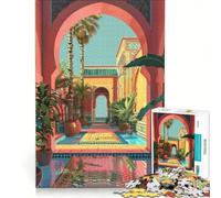 Puzzle 1000 pièces pour Adultes Marrakech, Morocco | 75x50cm Découpe de précision difficile et complexe pour un anniversaire ou Noël