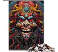 Puzzle 1000 pièces pour Adultes Masques de démons Puzzle en Carton, Divertissement Relaxant, Cadeau de Noël Parfait et décoration intérieure 1000 pièces(26x38cm)