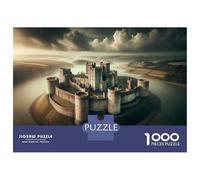 Puzzle 1000 Pièces pour Adultes Medieval Castle on Water Puzzle pour Adultes - Jeux Amusants, Analyse Et Logique - Idéal comme Cadeau pour Toute La Famille 70x50cm/1000pcs
