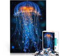 Puzzle 1000 pièces pour Adultes méduses Lumineuses Défi Difficile pour soulager Le Stress Car C'est Un pour Toute la Famille 38x26cm