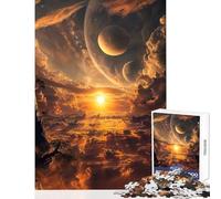 Puzzle 1000 pièces pour Adultes « Mer céleste de Nuages » Jeu à Assembler soi-même Jeu passionnant et Anti-Stress Dimensions 38x26cm