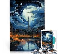 Puzzle 1000 pièces pour Adultes Merveilleuse Nuit Jouets de Jeu pour Cadeau Familial Décoration d'intérieur et Cadeaux Uniques 38x26cm