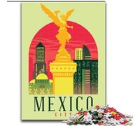 Puzzle 1000 pièces pour Adultes, Mexico City, adapté aux Personnes de 14 Ans et Plus Difficile à réaliser, mais Amusant et Humoristique Superbe Cadeau 50x75cm