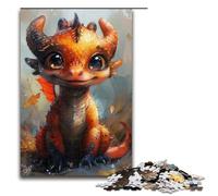 Puzzle 1000 pièces pour Adultes Mignon bébé Dragon Jouets à Faire soi même Superbes Cadeaux de Noël pour Adolescents de 14 Ans et Plus 1000 pièces