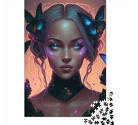 Puzzle 1000 Pièces pour Adultes Mignon Fille Rectangle Créatif Puzzle en Papier Jeu d'Ingénieur Jouet 1000 Pièces (38x26cm)