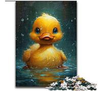 Puzzle 1000 pièces pour Adultes, Mignon Petit Canard Jaune, en Carton, idée Cadeau d'anniversaire, Jeu de réflexion Stimulant, 1000 pièces(26x38cm)