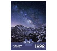Puzzle 1000 Pièces pour Adultes Milky Way Over Longs Peak Puzzle Casse-tête Jeu De Réflexion Cadeau pour Femmes Difficile Et Stimulant 52x38cm/1000pcs