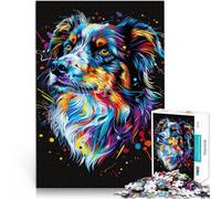 Puzzle 1000 pièces pour Adultes Miniature Berger américain pour Cadeaux de Puzzle Excellent Cadeau pour Les Jeux 19,7 po x 29,5 po pour Les Adolescents de 14 Ans et Plus