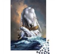 Puzzle 1000 Pièces pour Adultes, Moby Dick, 52x38cm/1000pcs, Pièces Blanches Peu Poussiéreuses; Activité À Partager Entre Amis