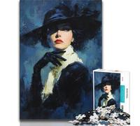 Puzzle 1000 pièces pour Adultes, modèle féminin, 1000 pièces pour Adolescents, Jeu Familial Anti-Stress, défi Difficile, adapté aux Couples (Taille 38x26cm)