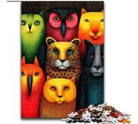 Puzzle 1000 pièces pour Adultes Monde Animal Convient aux Enfants de 14 Ans et Plus Jeu éducatif pour Anniversaire et Noël (Taille 50x75cm)