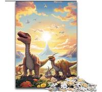 Puzzle 1000 pièces pour Adultes, Monde des Dinosaures, Un défi créatif pour Les passionnés, pour se détendre (Taille : 50x75cm)