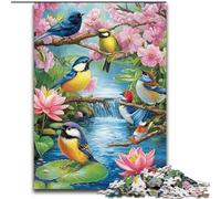 Puzzle 1000 pièces pour Adultes, Monde des Fleurs et des Oiseaux, Anti-Stress, défi Difficile, idéal comme Cadeau pour Toute la Famille (Taille 26x38cm)
