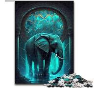 Puzzle 1000 pièces pour Adultes, Monde Mythique des éléphants, en Carton, Casse-tête Stimulant à Faire soi-même, Jeu Familial idéal ou Cadeau décoratif, 1000 pièces(26x38cm)