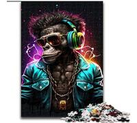 Puzzle 1000 pièces pour Adultes Monkey DJ, à partir de 14 Ans Un Jeu Stimulant à Offrir à Toute la Famille et aux Amis (Taille 26x38cm)