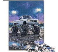 Puzzle 1000 pièces pour Adultes, Monster Truck psychédélique, Casse-tête Stimulant, activité familiale, décoration intérieure, Cadeau de Vacances 50x75cm