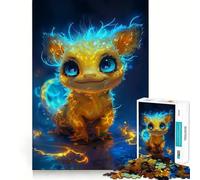 Puzzle 1000 pièces pour Adultes Monstre Électro Non Pelucheux Jeu de mémoire Amusant,pièces Robustes et nettes,Cadeau Unique pour soulager Le Stress (50x75cm)