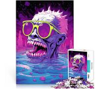 Puzzle 1000 pièces pour Adultes Monstre Flashy Jouets éducatifs et d'apprentissage Jeux familiaux décoration Murale 52x38cm
