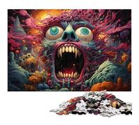 Puzzle 1000 pièces pour Adultes Monstres fantastiques colorés Puzzle pour Cadeaux Anti Stress défi Difficile 1000 pièces (38 x 26 cm)