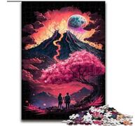 Puzzle 1000 pièces pour Adultes Mont Fuji en Bois, ce Qui en Fait Un Excellent Cadeau pour s'amuser en Famille 50x75cm pour Un Cadeau d'anniversaire, de Vacances, de Noël ou d'halloween
