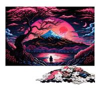 Puzzle 1000 pièces pour Adultes Mont Fuji en Carton, idéal pour décorer et stimuler Votre Cerveau, 26x38cm / 10,23x14,96 Pouces