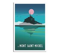 Puzzle 1000 pièces pour Adultes, Mont Saint-Michel, France. Jeu éducatif idéal pour se détendre et décorer Un Mur (70 x 50 cm).