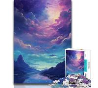Puzzle 1000 pièces pour Adultes Montagne des rêves 1000 pièces avec pièces entièrement emboîtables de Formes aléatoires pour Les Enfants de 14 Ans et Plus 26x38cm