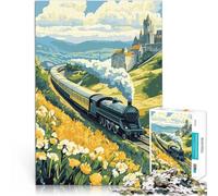 Puzzle 1000 pièces pour Adultes Montez à Bord de l'Orient Express Loisirs en Famille Décoration d'intérieur et Cadeaux Uniques 50x70cm