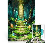 Puzzle 1000 pièces pour Adultes Monument Perdu dans la forêt Jouets Jeux éducatifs Soulagement du Stress Œuvre d'art 52x38cm
