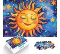 Puzzle 1000 pièces pour Adultes Mosaïque du Soleil Souriant Jouet éducatif intellectuel décompressant Idées Cadeaux 38x26cm
