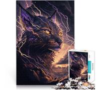 Puzzle 1000 pièces pour Adultes Motif Animal Fantastique Lynx - Jeu Stimulant 26 x 38 cm Collection d'artistes Beaux-Arts pour Adolescents à partir de 14 Ans