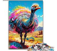 Puzzle 1000 pièces pour Adultes, Motif Animalier, Autruche, Cadeau à Faire soi-même, idéal pour la décoration de la Maison, du Salon ou du Bureau (Taille : 50x75cm)
