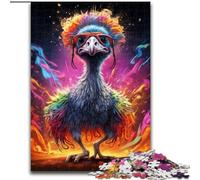 Puzzle 1000 pièces pour Adultes, Motif Animalier, Autruche, idéal pour Les Adolescents, Les Couples et Les Amis, pour Les Anniversaires et Noël (Taille : 50x75cm)