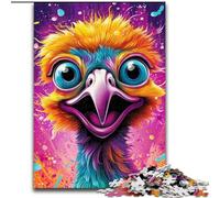Puzzle 1000 pièces pour Adultes, Motif Animalier, Autruche, Taille 38x26cm, Jeu Familial interactif, décoration d'intérieur à Faire soi-même, Cadeau Casse-tête