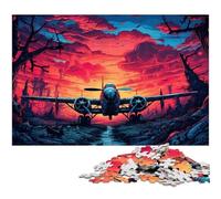 Puzzle 1000 pièces pour Adultes Motif Avion coloré Puzzle en Papier Jeux Amusants 1000 pièces (38 x 26 cm)
