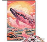 Puzzle 1000 pièces pour Adultes, Motif Baleine colorée, idéal pour Les Femmes et Les Hommes (Taille 50x75cm)