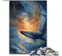 Puzzle 1000 pièces pour Adultes, Motif Baleine flamboyante, Jouet éducatif idéal comme Cadeau pour Toute la Famille, à partir de 14 Ans (Taille 26x38cm)