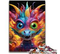 Puzzle 1000 pièces pour Adultes, Motif bébé Dragon, Anti-Stress, idéal pour Les Vacances, pour Tuer Le Temps, décoration d'intérieur (75x50cm)