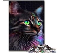 Puzzle 1000 pièces pour Adultes, Motif Chat Pop Art, en Bois, Casse-tête Haute difficulté pour Adolescents, 1000 pièces(50x75cm)