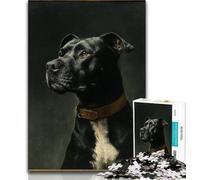 Puzzle 1000 pièces pour Adultes, Motif Chien Hip-hop, pour Adolescents, Jouets de Divertissement Familial avec Affiche et fiche de Questions-réponses Assorties (Taille 38x26cm)
