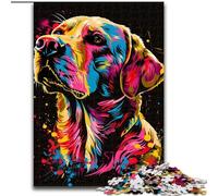 Puzzle 1000 pièces pour Adultes, Motif Chien Labrador Retriever, en Bois, idéal pour Le Bureau, la Chambre ou Le Salon(50x75cm), idéal pour Noël