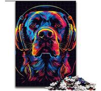 Puzzle 1000 pièces pour Adultes, Motif Chien Labrador Retriever, en Carton, pour Adolescents et Famille - Jeu de réflexion à Faire soi-même, 1000 pièces(26x38cm)