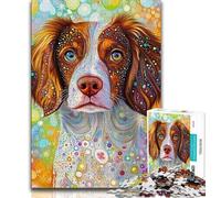 Puzzle 1000 pièces pour Adultes Motif Chien pour Adolescents Jouet éducatif et décompressant Cadeau du Père Noël Secret (50x75cm)