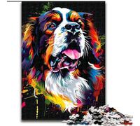 Puzzle 1000 pièces pour Adultes, Motif Chien Saint-Bernard, Jeu de réflexion pour Adolescents, pour Une soirée de Jeux en Famille (Taille : 50x75cm)
